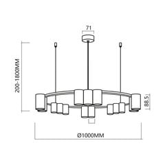 Подвесной светильник Milagro Genesis ML0377 цена и информация | Люстры | 220.lv