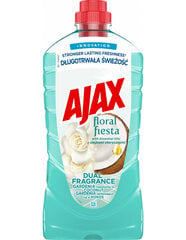 Ajax universāls tīrīšanas līdzeklis Floral Fiesta Dual Fragrance Gardenia & Coconut, 1000 ml cena un informācija | Tīrīšanas līdzekļi | 220.lv