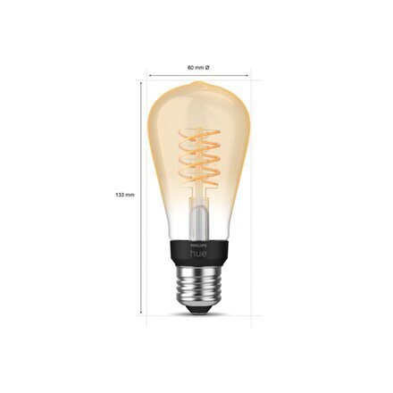 Kvēlspuldze Philips ST64 Edison cena un informācija | Spuldzes | 220.lv