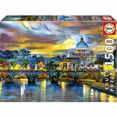 Puzle Educa Pētera bazilika un Sv.Eņģeļa tilts, 1500 gab. cena un informācija | Puzles, 3D puzles | 220.lv