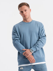 толстовка мужская без капюшона - синяя v5 om-ssnz-0126 цена и информация | Мужские свитера | 220.lv