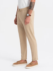 брюки мужские трикотажные - песочный v3 om-pacp-0121 цена и информация | Мужские брюки | 220.lv