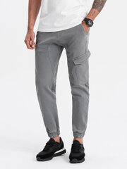 брюки мужские с карманом карго - серые v4 om-padj-0112 цена и информация | Мужские брюки | 220.lv