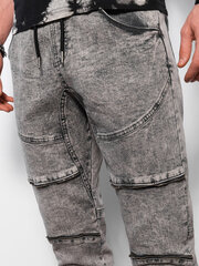 брюки мужские joggers - серые v4 om-padj-0111 цена и информация | Мужские брюки | 220.lv