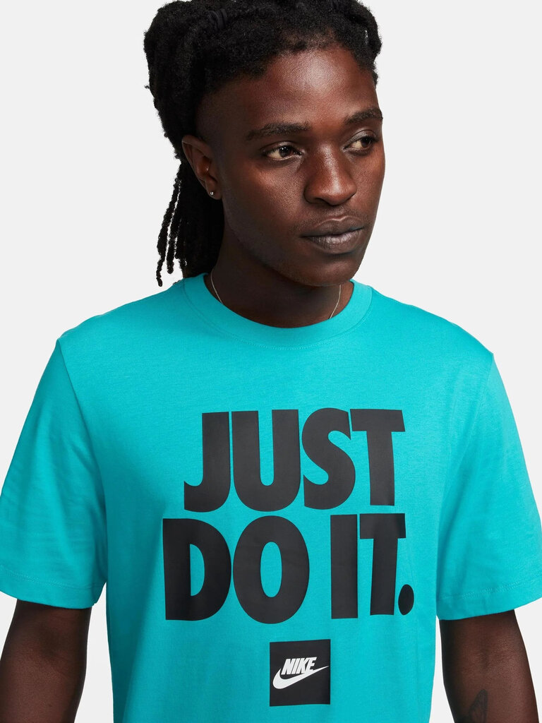 Nike t-Krekls vīriešiem M Nsw Tee Fran Jdi DZ2989 345, zils цена и информация | Vīriešu T-krekli | 220.lv