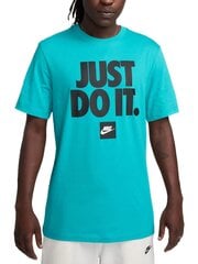 Nike t-Krekls vīriešiem M Nsw Tee Fran Jdi DZ2989 345, zils cena un informācija | Vīriešu T-krekli | 220.lv