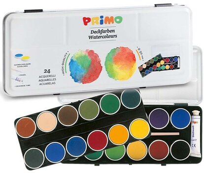 Akvarelis Primo, 24 krāsas cena un informācija | Modelēšanas un zīmēšanas piederumi | 220.lv
