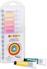 Guaša tūbiņas Primo, 12 ml, 12 krāsas cena un informācija | Modelēšanas un zīmēšanas piederumi | 220.lv
