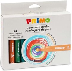 Flomāsteri Primo Jumbo, 24 krāsas cena un informācija | Modelēšanas un zīmēšanas piederumi | 220.lv