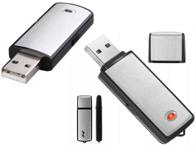 Mini ierakstītājs, pendrive, noklausīšanās, spiegs Usb X09 cena un informācija | Diktofoni | 220.lv