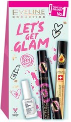 Kosmētikas komplekts sievietēm Eveline Cosmetics Lets Get Glam 3-daļ цена и информация | Тушь, средства для роста ресниц, тени для век, карандаши для глаз | 220.lv