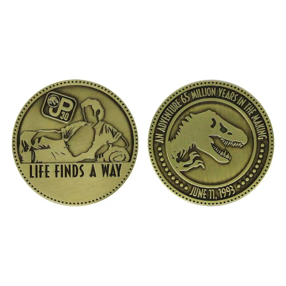Jurassic Park kolekcionējamā monēta, 3,8 cm cena un informācija | Numismātika, filatēlija | 220.lv