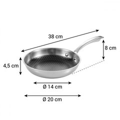 Panna Tescoma SteelCraft 20cm cena un informācija | Pannas | 220.lv