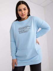 gaiši zils garš džemperis liela izmēra desiree cena un informācija | Sieviešu džemperi | 220.lv