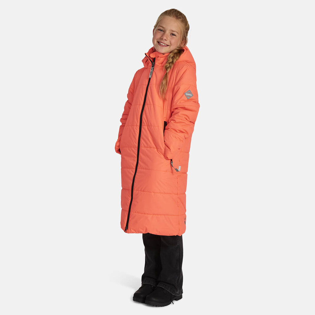 Huppa ziemas mētelis meitenēm Nina 300g, koraļļu krāsas cena un informācija | Ziemas apģērbs bērniem | 220.lv