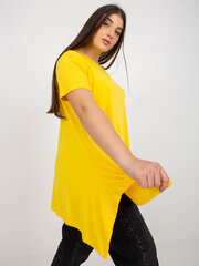 желтая гладкая блуза больших размеров из вискозы цена и информация | Женские блузки, рубашки | 220.lv