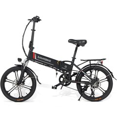 Электровелосипед SAMEBIKE 20LVXD30-II, 20", черный, 350Вт, 10Ач цена и информация | Электровелосипеды | 220.lv