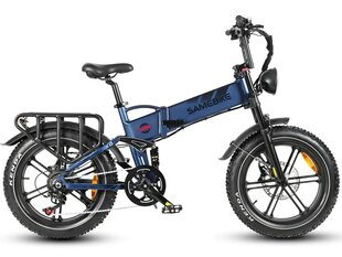 Elektriskais velosipēds Samebike RS-A02, zils cena un informācija | Elektrovelosipēdi | 220.lv