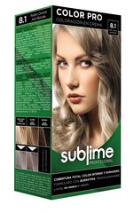 Matu krāsa Sublime professional, 8.1 ash blonde, 50 ml цена и информация | Краска для волос | 220.lv