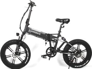 Электровелосипед Samebike XWLX09, 20", черный, 500Вт, 10Ач цена и информация | Электровелосипеды | 220.lv