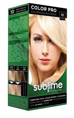 Краска для волос с кератином SUBLIME PROFESSIONAL COLOR PRO 10 special blonde, 50 мл цена и информация | Краска для волос | 220.lv