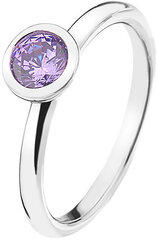 Hot Diamonds Серебряное кольцо Emozioni Scintilla Lavender Calmness ER020 цена и информация | Кольца | 220.lv