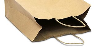 Papīra maisiņš ar rokturiem, 180x80x225mm, 3L, brūns. cena un informācija | Burtnīcas un papīra preces | 220.lv