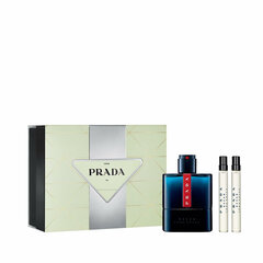 Komplekts Prada Luna Rossa Ocean vīriešiem Tualetes ūdens, 100 ml + Tualetes ūdens, 2 x 10 ml цена и информация | Мужские духи | 220.lv