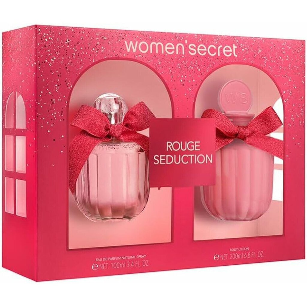 Komplekts Women'Secret Rouge Seduction sievietēm, parfimērijas ūdens, 100 ml + ķermeņa losjons, 200 ml cena un informācija | Sieviešu smaržas | 220.lv