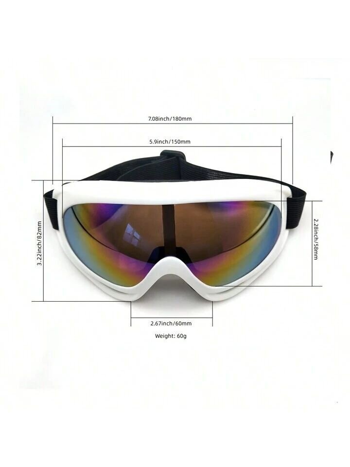 Sporta slēpošanas brilles Electronics LV-186, baltas cena un informācija | Slēpošanas brilles | 220.lv