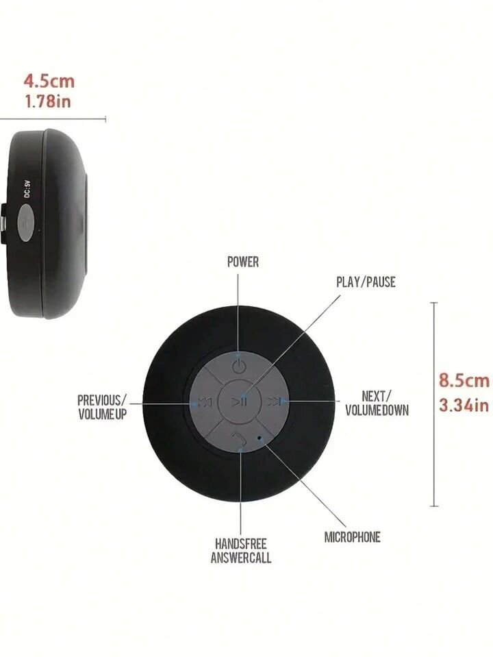 Ūdensizturīgs Bluetooth skaļrunis vannas istabai Electronics LV-187 cena un informācija | Vannas istabas aksesuāri | 220.lv