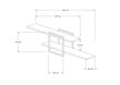 Sienas plaukts Asir, 120x30x18 cm, bēšs/melns цена и информация | Plaukti | 220.lv