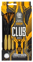 Šautriņu bultiņu komplekts Harrows Darts Steeltip Club Brass 3x23g cena un informācija | Šautriņmešana, dārts | 220.lv