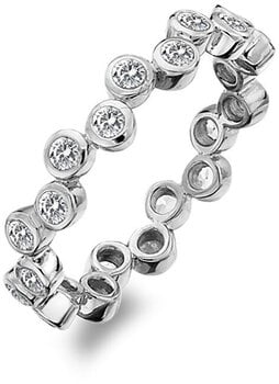 Hot Diamonds Роскошное серебряное кольцо с топазом и бриллиантом Willow DR208 цена и информация | Кольца | 220.lv
