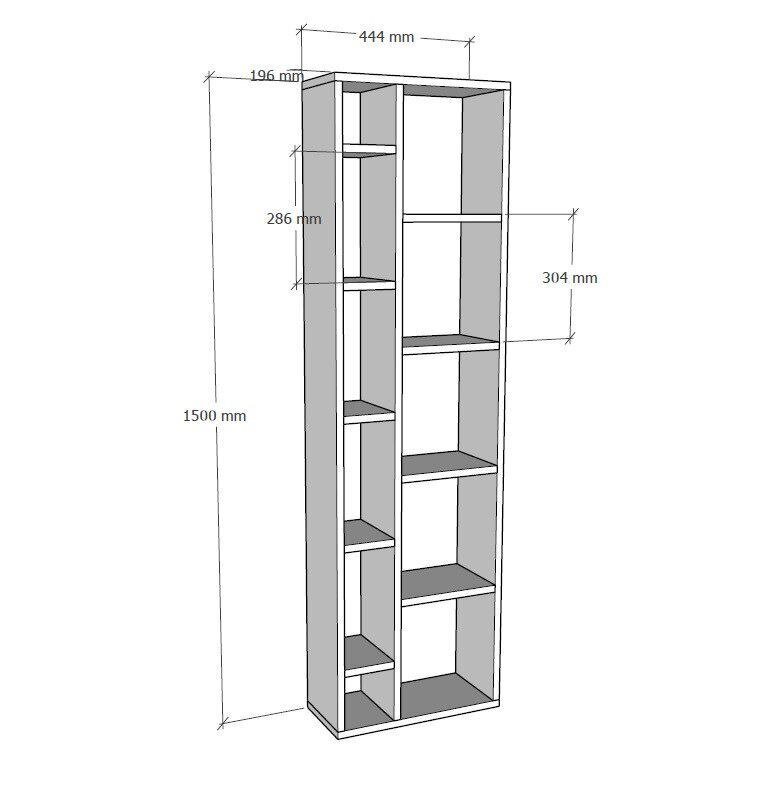 Rāmja plaukts Asir, 44,4x150x19,6 cm, pelēks цена и информация | Plaukti | 220.lv