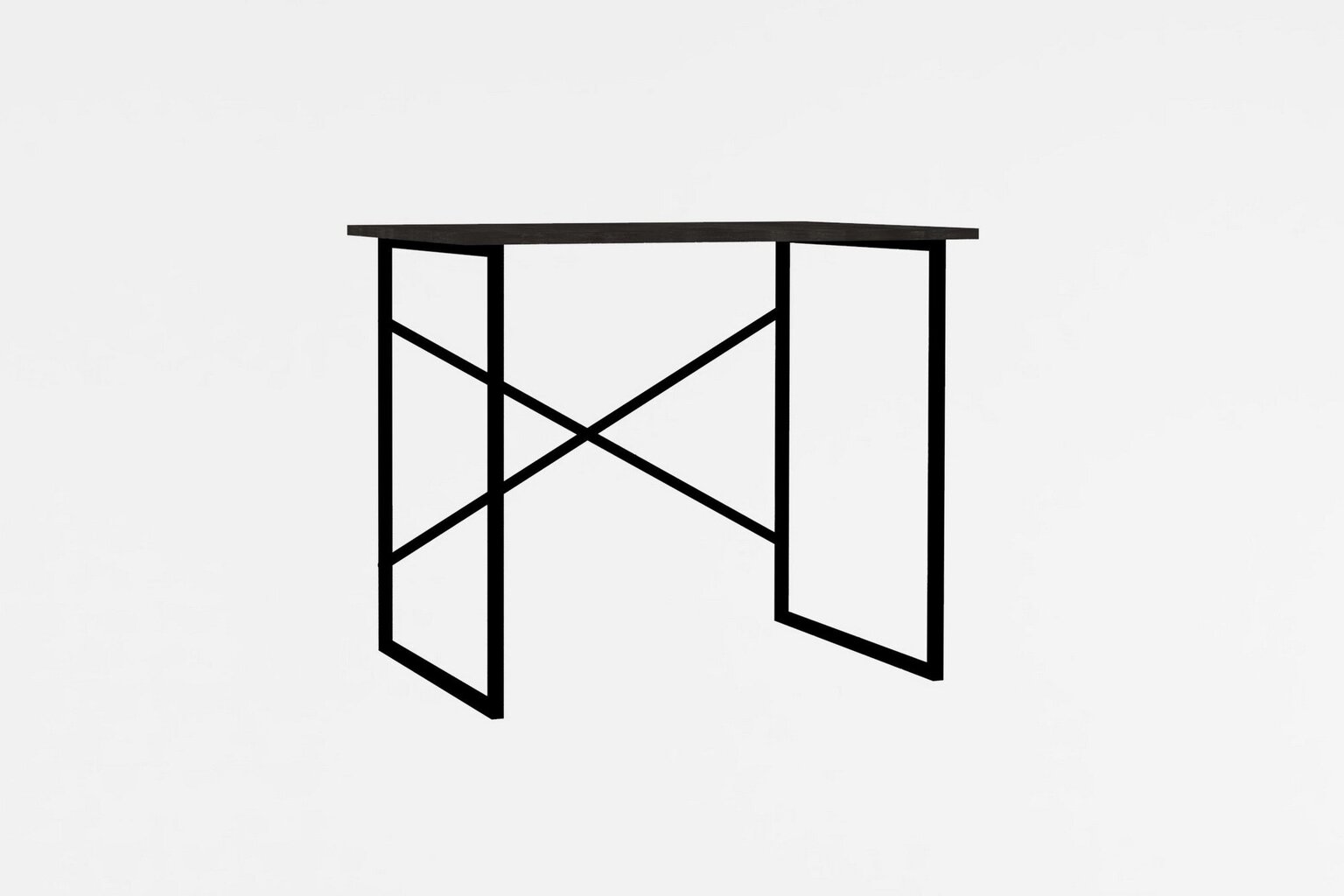 Darba galds Asir, 90x76x56 cm, melns/balts cena un informācija | Datorgaldi, rakstāmgaldi, biroja galdi | 220.lv