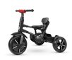 Trīsriteņu velosipēds ar jumtu Rito Star Qplay, melns/sarkans cena un informācija | Trīsriteņi | 220.lv