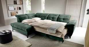Stūra dīvāns Inferne, zaļš cena un informācija | Stūra dīvāni | 220.lv