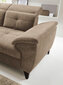 Stūra dīvāns Inferne, smilškrāsas cena un informācija | Stūra dīvāni | 220.lv
