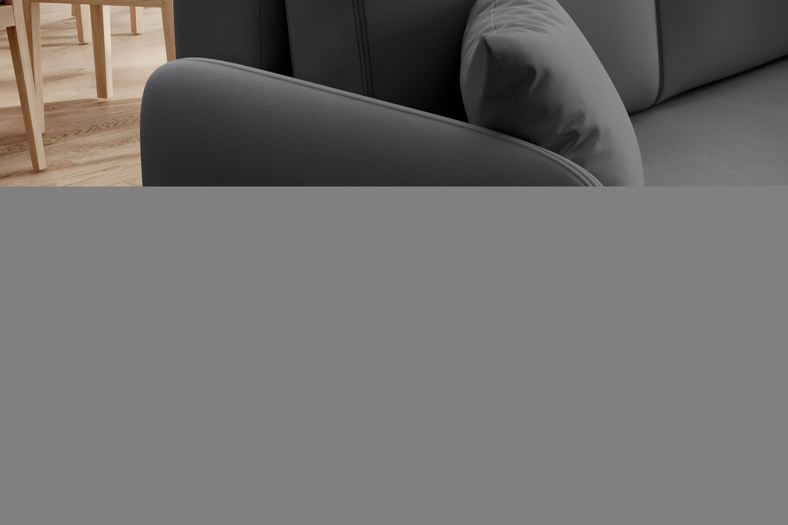 Stūra dīvāns Hadson, pelēks цена и информация | Stūra dīvāni | 220.lv