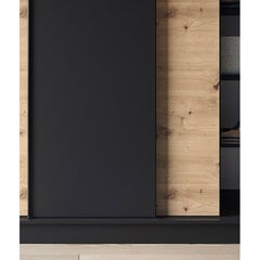 Шкаф Esville III, коричневый/черный цена и информация | Шкафы | 220.lv