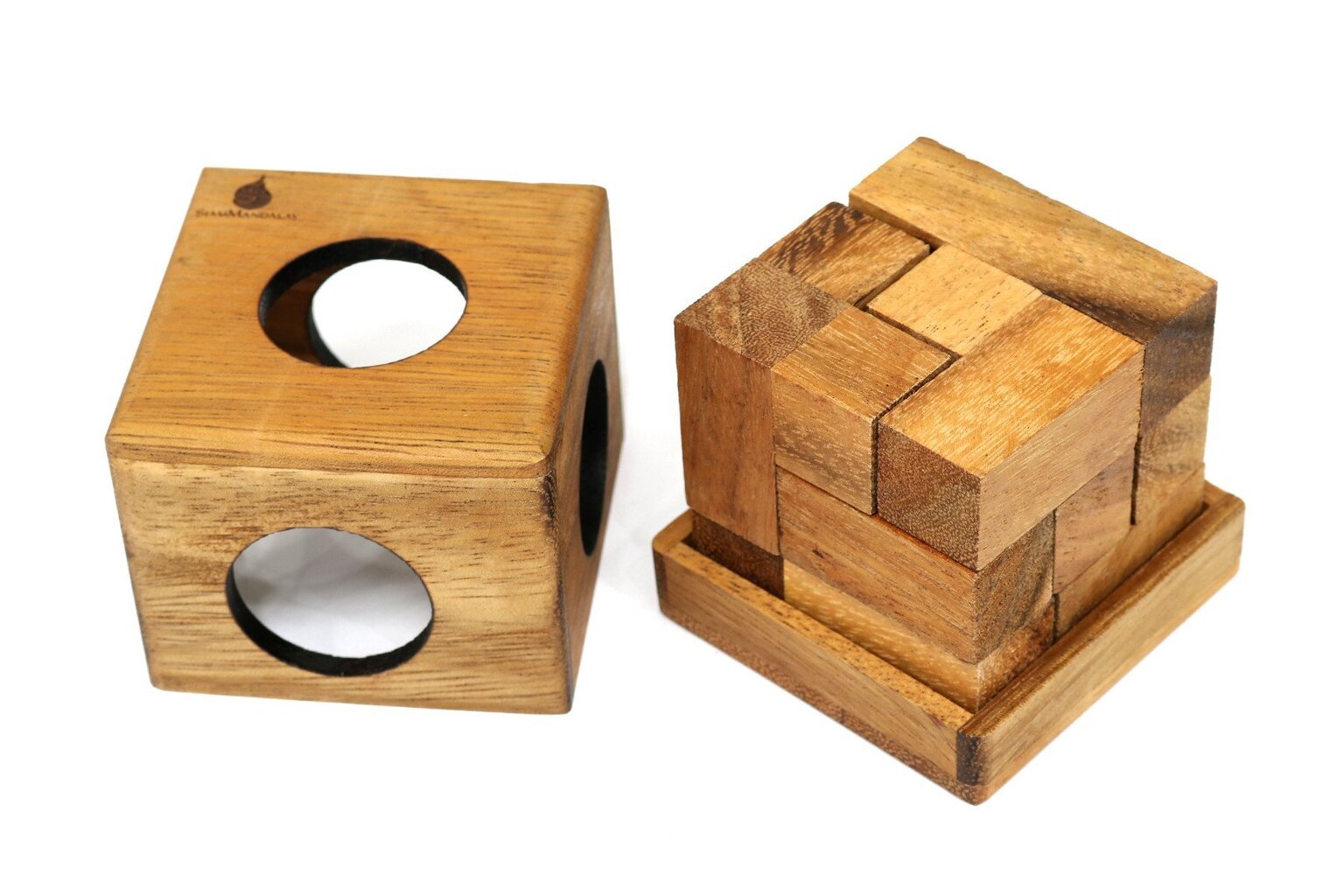 Koka puzle Cube Puzzle cena un informācija | Galda spēles | 220.lv