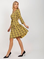Женское повседневное платье, ярко-желтое  цена и информация | Платья | 220.lv