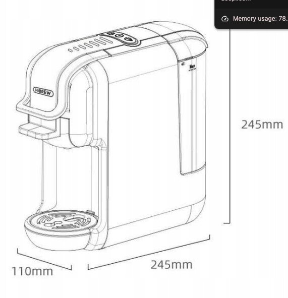 HiBREW H2B cena un informācija | Kafijas automāti | 220.lv