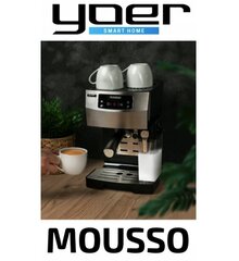 Кофемашина Yoer Mousso, 1450 W цена и информация | Кофемашины | 220.lv