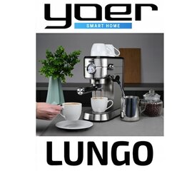 Кофемашина Yoer Lungo, 1450 W  цена и информация | Кофемашины | 220.lv