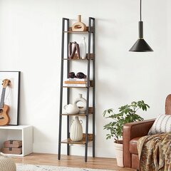 Grāmatu plaukts Songmics Loft, 33,8x30x170 cm, brūns цена и информация | Шкафчики в гостиную | 220.lv