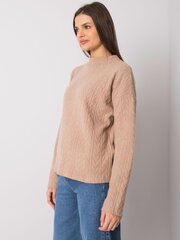 коричневый свитер оверсайз из шерсти rue paris цена и информация | Женские кофты | 220.lv