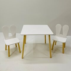 Bērnu galds ar krēsliem Montepi, brūns/pelēks цена и информация | Детские столы и стулья | 220.lv