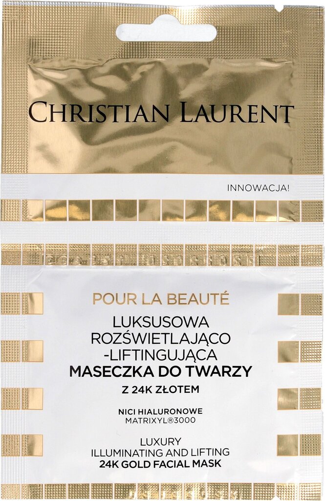 Sejas maska ​​Christian Laurent Luxury 24k Gold 2 x 5 ml cena un informācija | Sejas maskas, acu maskas | 220.lv
